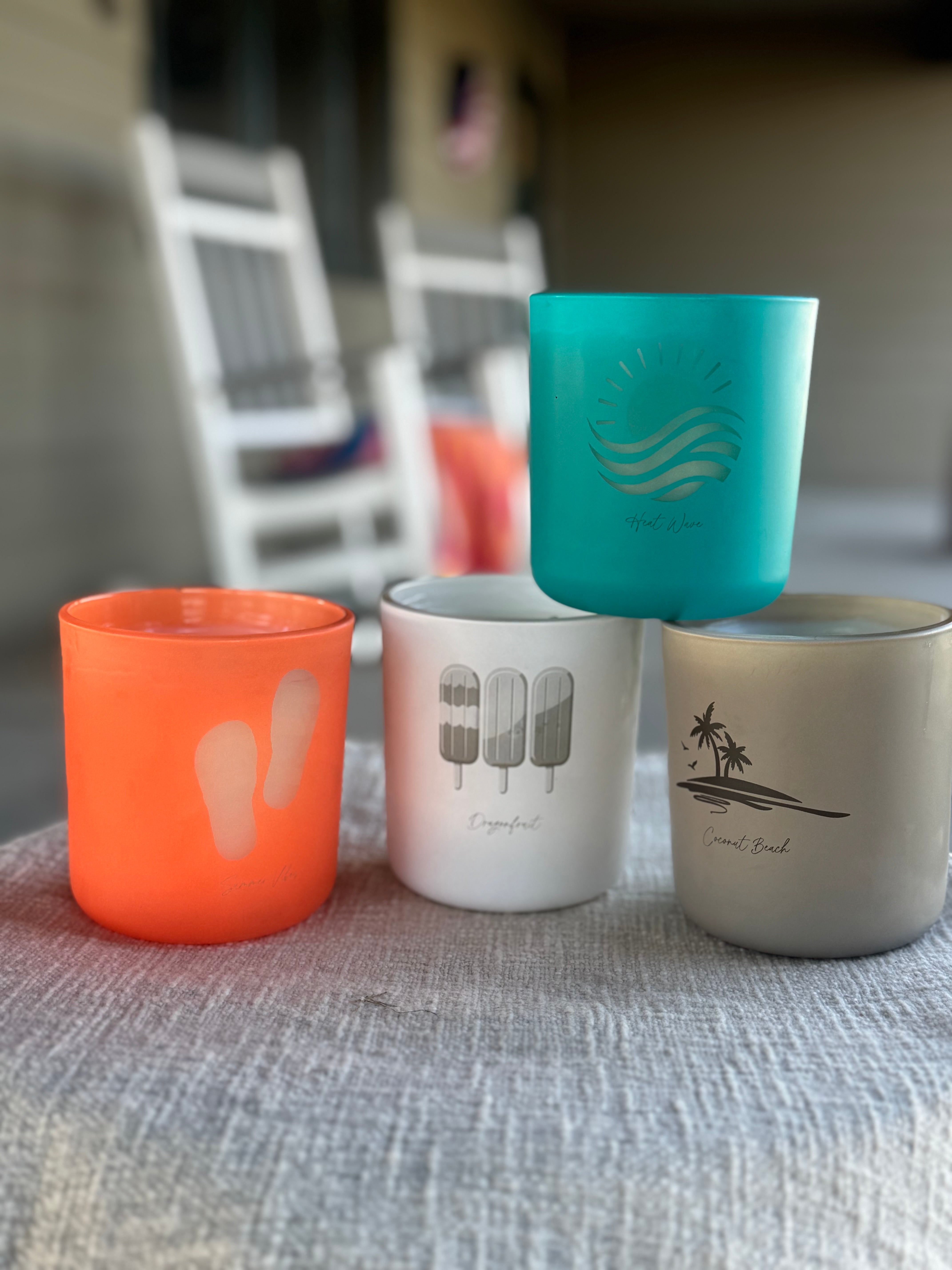 Laser-engraved Non-toxic Candles